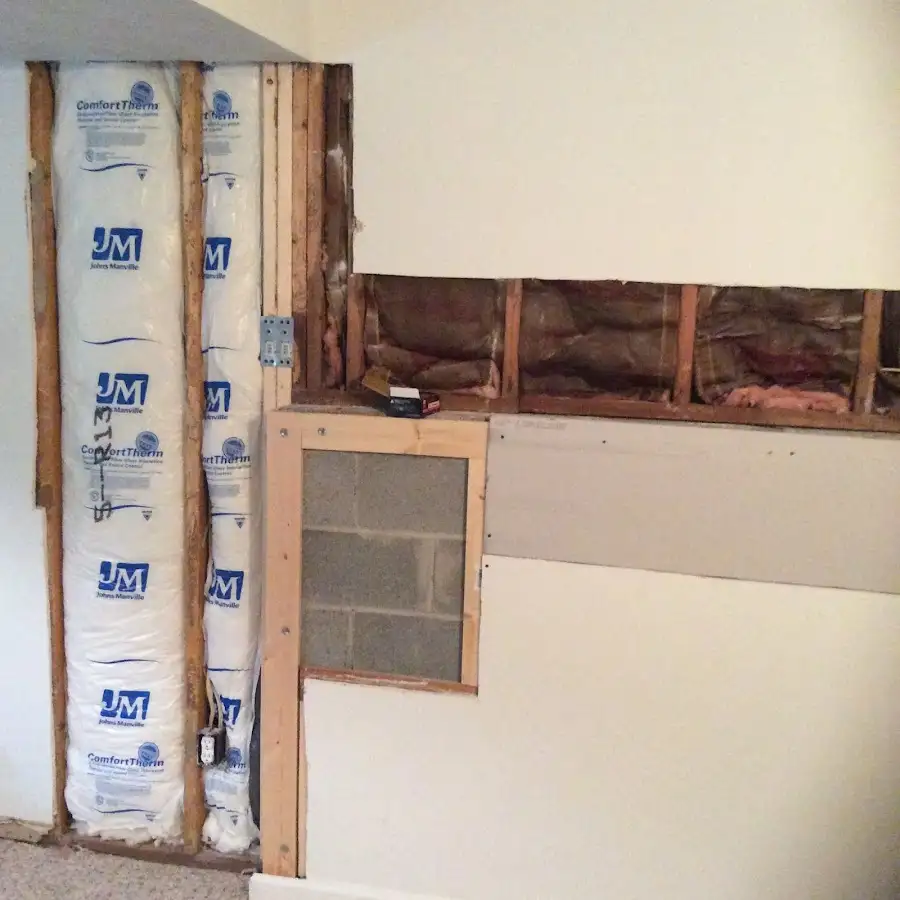 Wall insulation replacement during Odor Removal & Deodorization in Mashpee